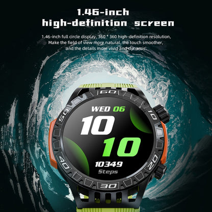 LOKMAT ZEUS6 PRO 1.46-Inch IP68 Waterproof SOS Flashlight Bluetooth Smart Watch