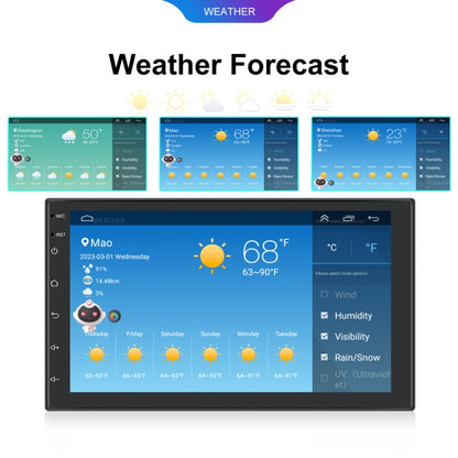 Android 13.0 Dual Butt Universal Wireless Carplay Car Navigation Center Control All-In-One Monitor, 7inch, 9inch