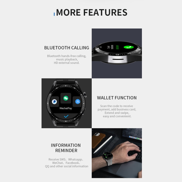 HW28 1.39-inch IP67 Waterproof Health Monitoring Bluetooth Call Smart Watch with NFC Payment