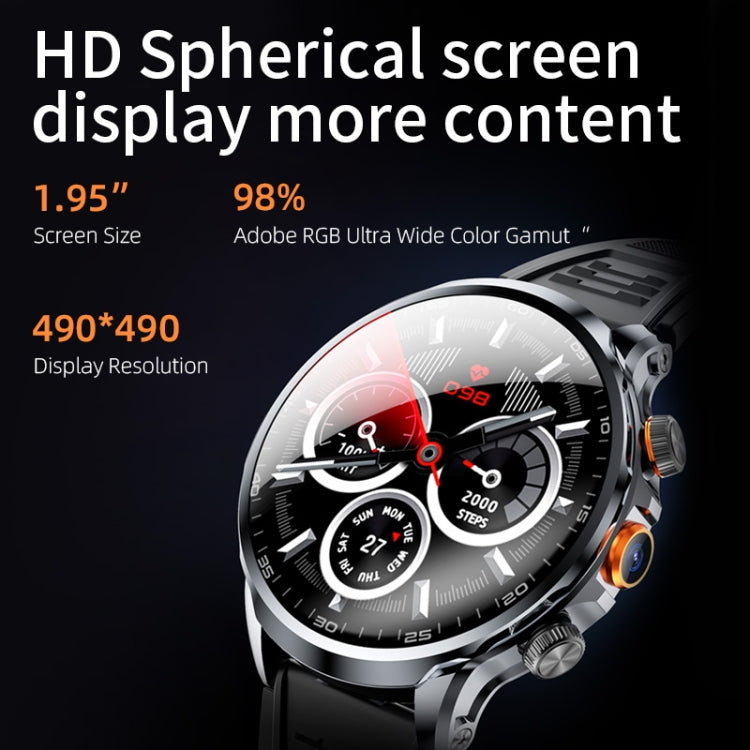 H18 Ultra-Thin Round Ball Screen 1.95 Inch Plug-In Phone Smart Watch, 32G