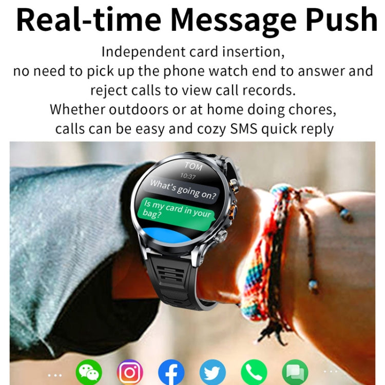 H18 Ultra-Thin Round Ball Screen 1.95 Inch Plug-In Phone Smart Watch, 32G