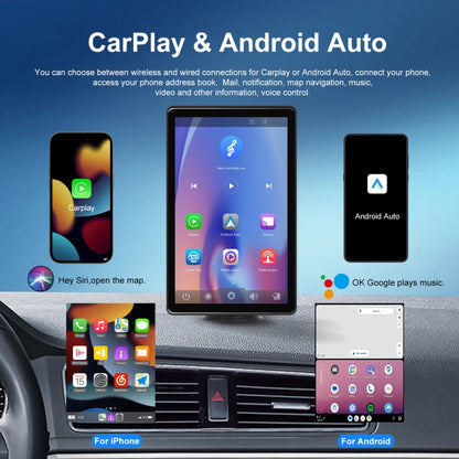 8-inch Car Full Touch Screen Player Supports Horizontal and Vertical CarPlay / Android Auto, Standard, With Camera