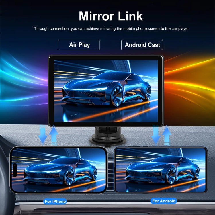 8-inch Car Full Touch Screen Player Supports Horizontal and Vertical CarPlay / Android Auto, Standard, With Camera