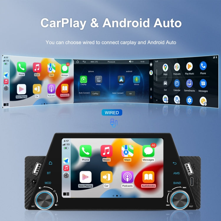 5-inch Single Din Car Multimedia Player Supports Mirror Link/Steering Wheel Control, Standard Version