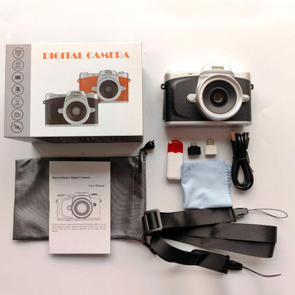 68MP Digital Camera Student CCD Travel Portable Retro Women Starter Flip Screen Card Camera