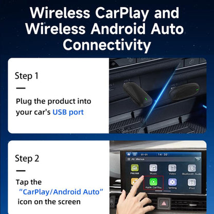 Original Carplay Wired To Wireless Box Adapter Car Connect Android Box, MINI SE X1AIR Black, MINI SE X2AIR Black