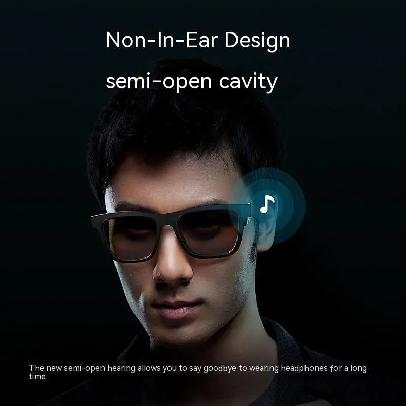 Smart Glasses Black Technology Headset Bluetooth Sunglasses