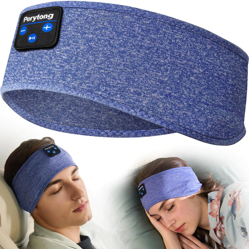 Perytong Sleeping Headphones Bluetooth Headband Headband Headphones with Ultra-Thin Speakers Wireless Headphones Headband for Side Sleepers Running Insomniac Travel Meditation