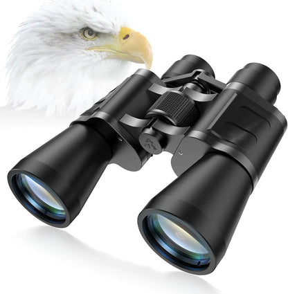 Binoculars 12x50 for Adults and Kids Compact Binoculars with Clear Low Light Version Large Eyepiece Waterproof Durable & Clear Binoculars for Bird Watching Hunting Travel Theater Concerts